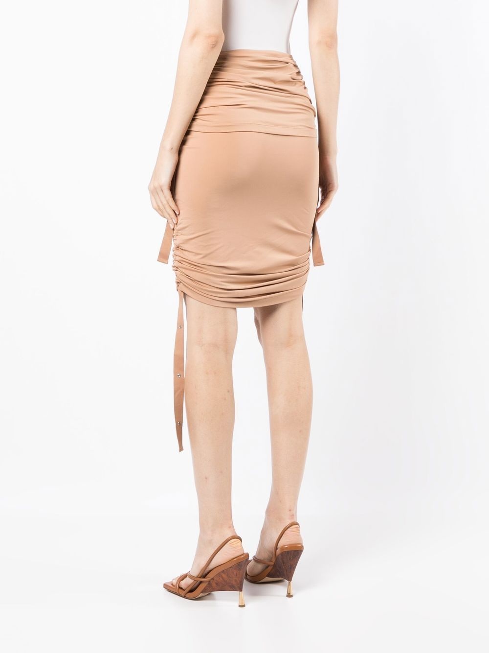 Doric ruched midi skirt - 4