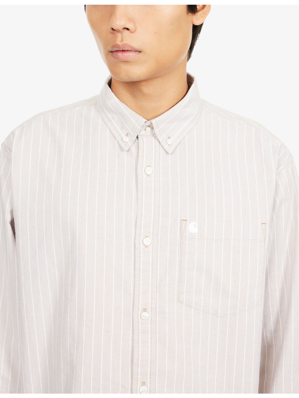 Cassel Striped Long-Sleeve Cotton Shirt - 5