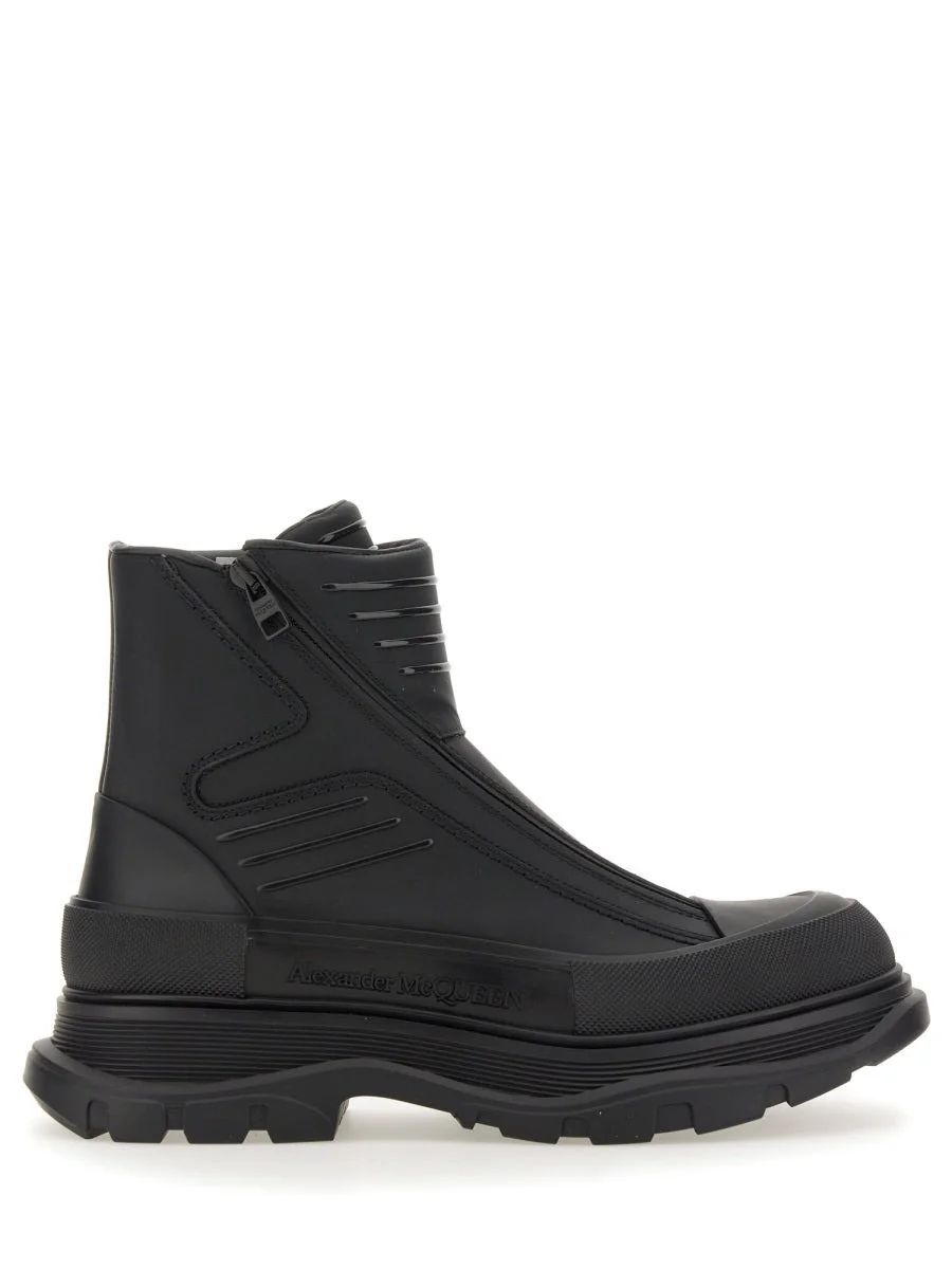 Alexander Mcqueen Men Tread Slick Motorcycle Boot - 1