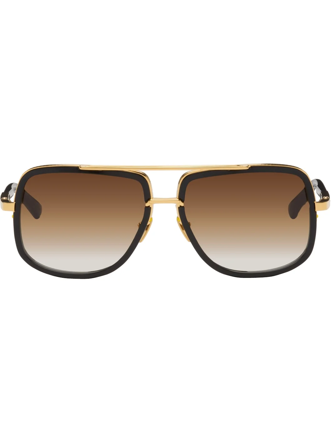 Black & Gold Mach-One Sunglasses - 1