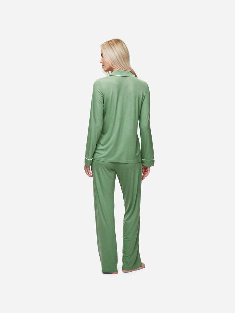 Women's Pyjamas Lara Micro Modal Stretch Sage Green - 4