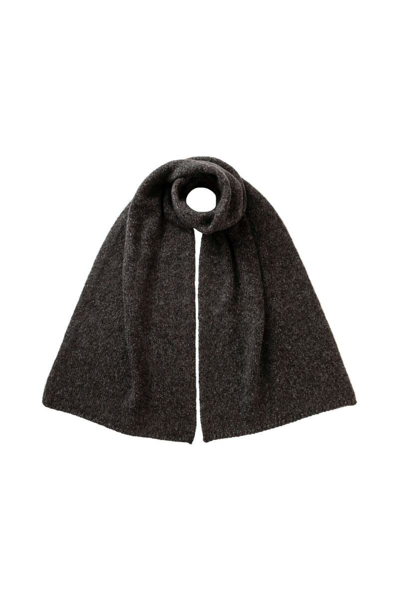 Cashmere Bouclé Grey Scarf 1
