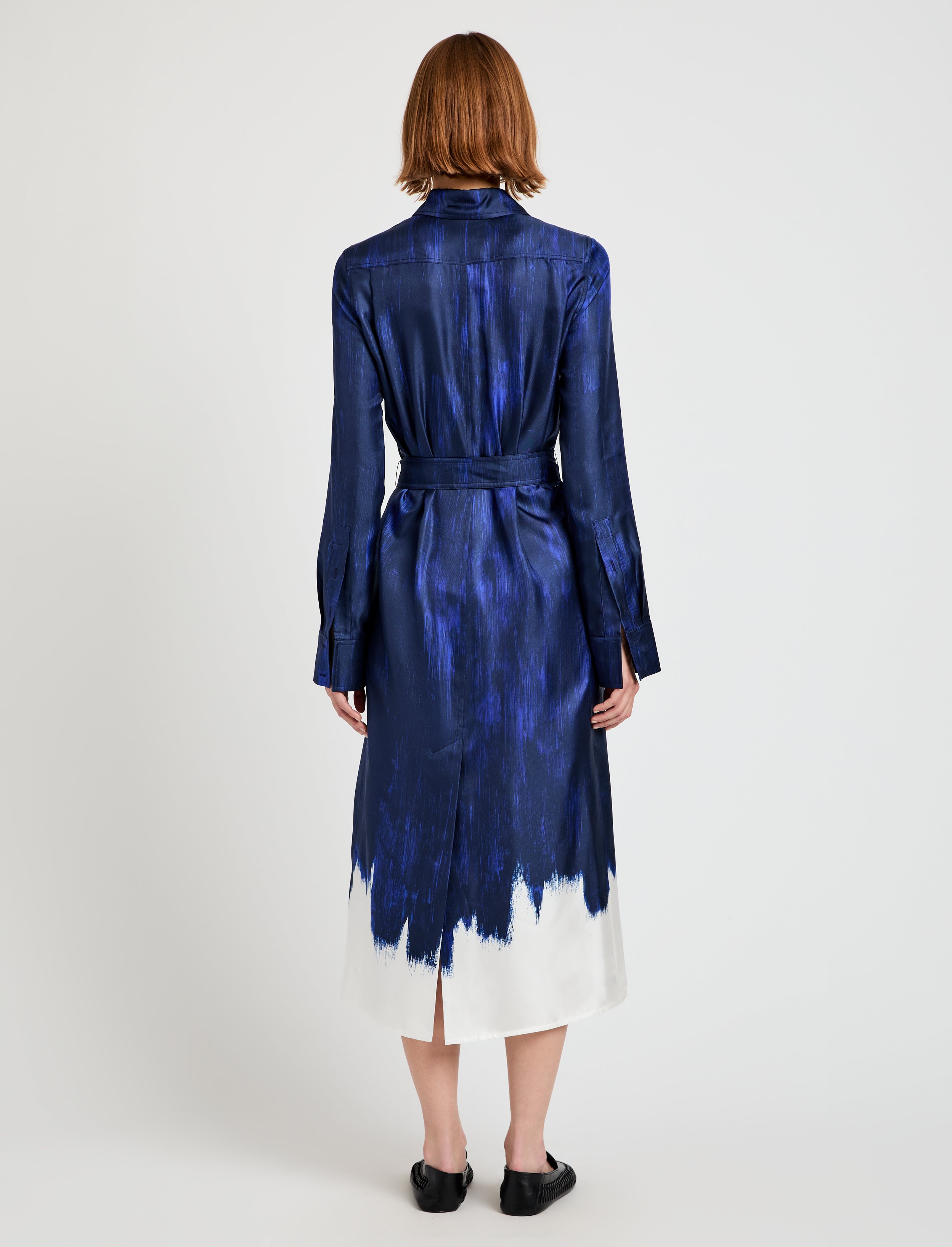Amaya Dress in Double Printed Silk Twill - 4