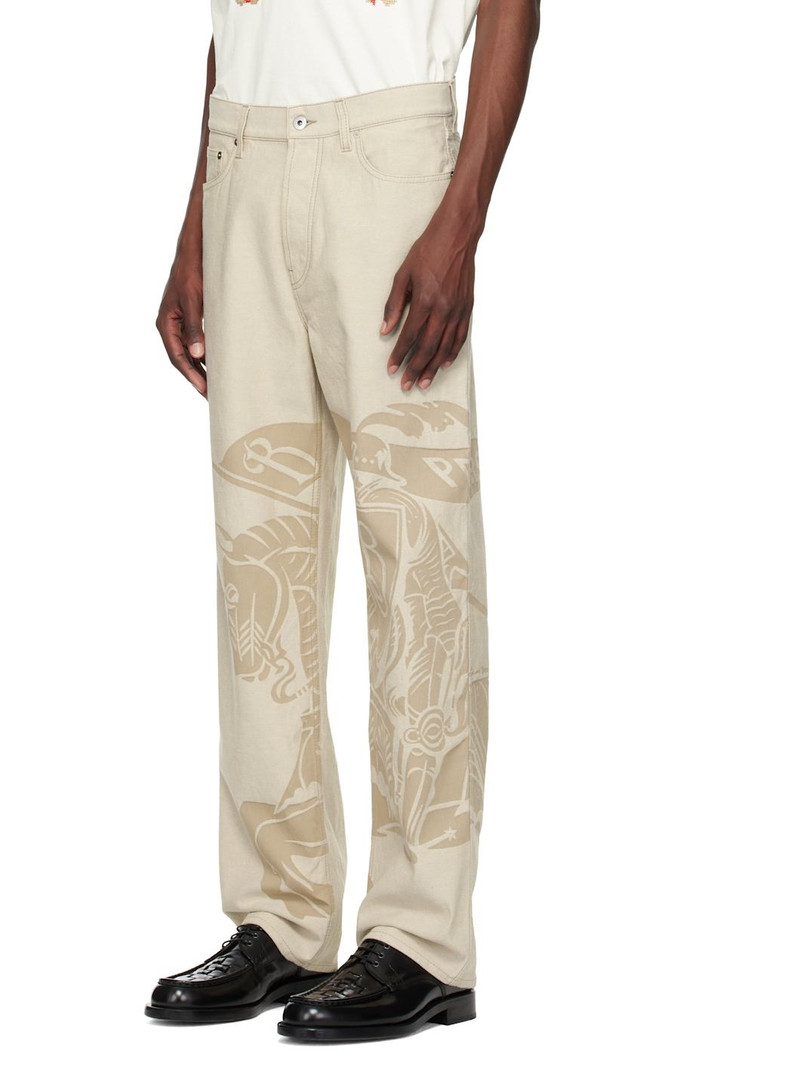 Burberry Beige Regular Fit EKD Jeans outlook