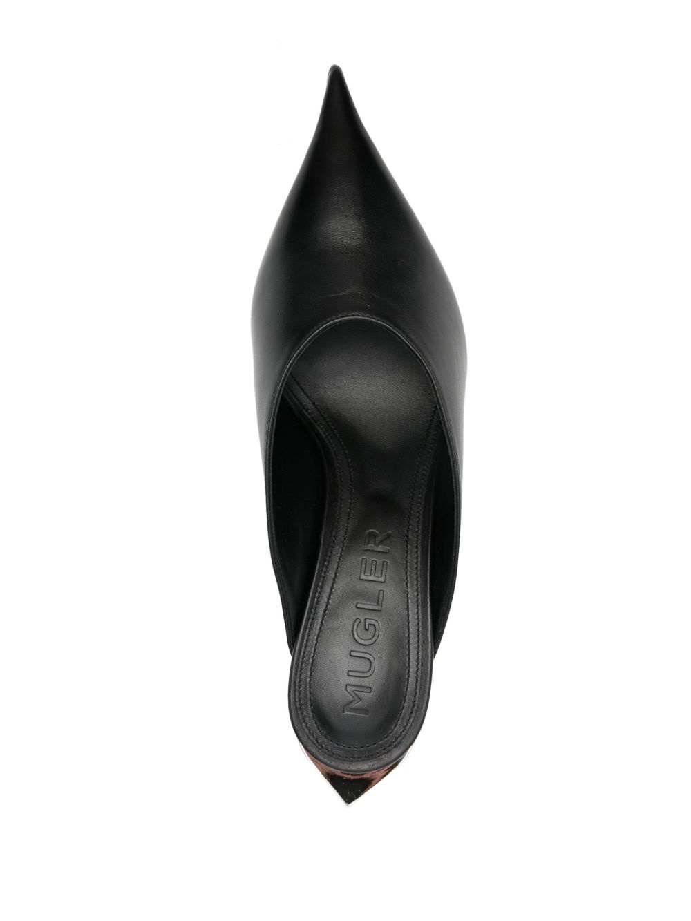 55mm leather mules - 4
