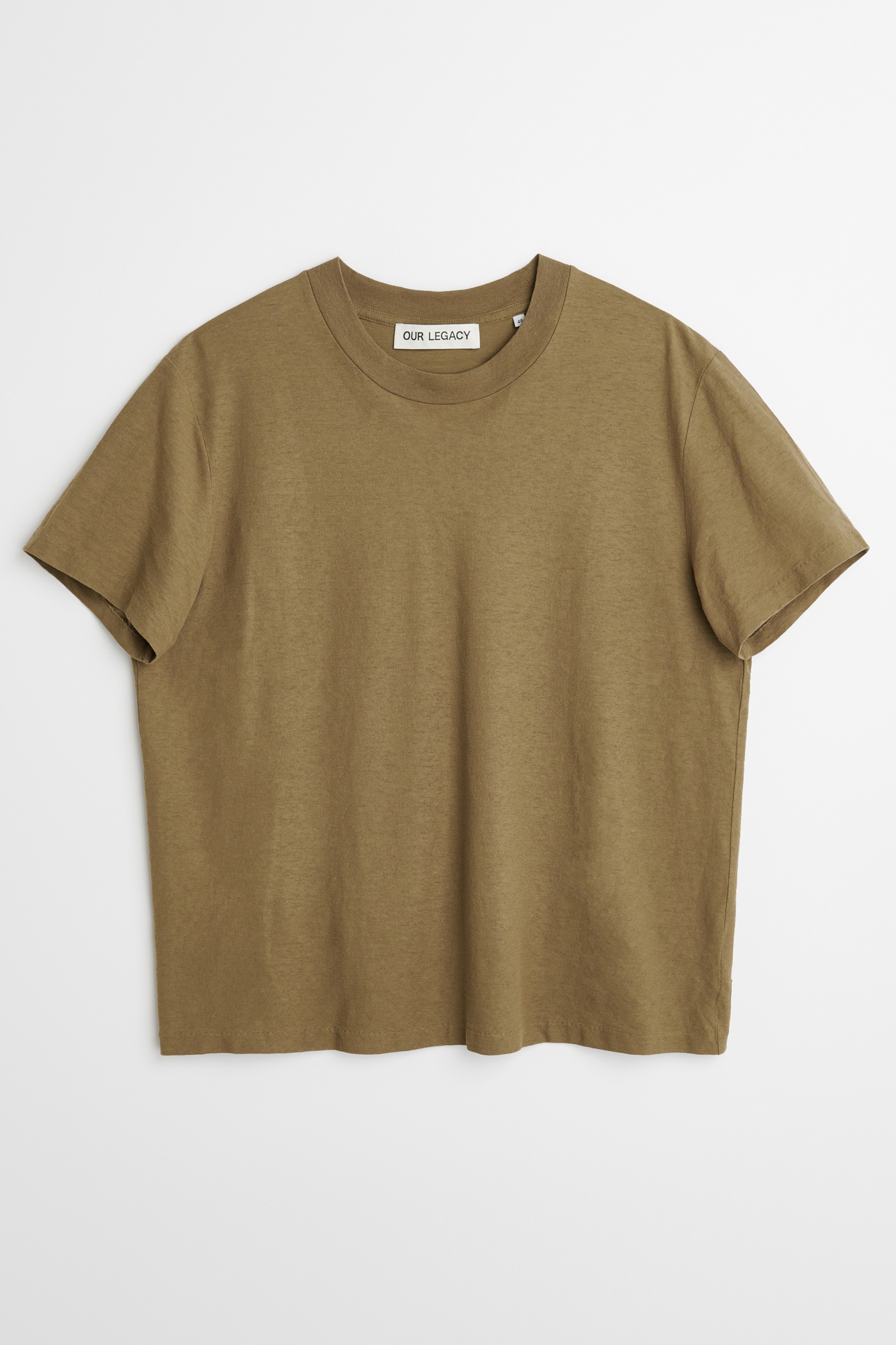 Hover T-Shirt in Capers Green Dry Crepe - 1