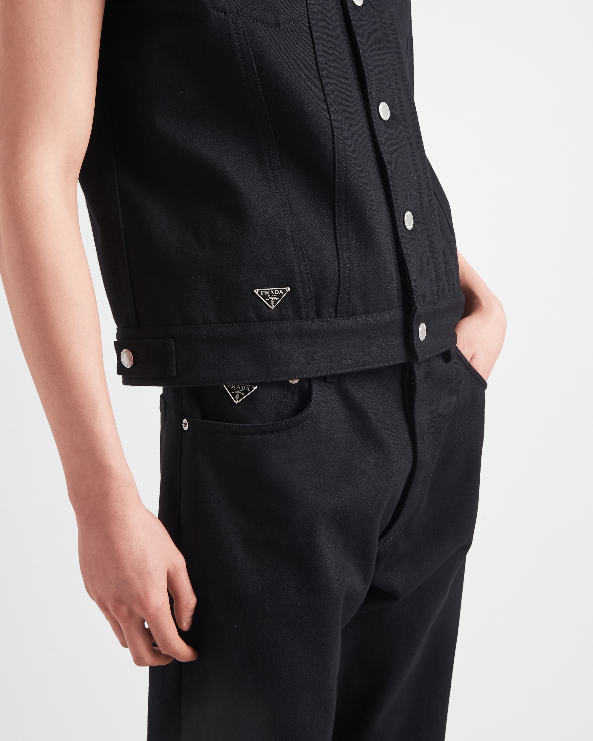 Five-pocket bull denim jeans - 3