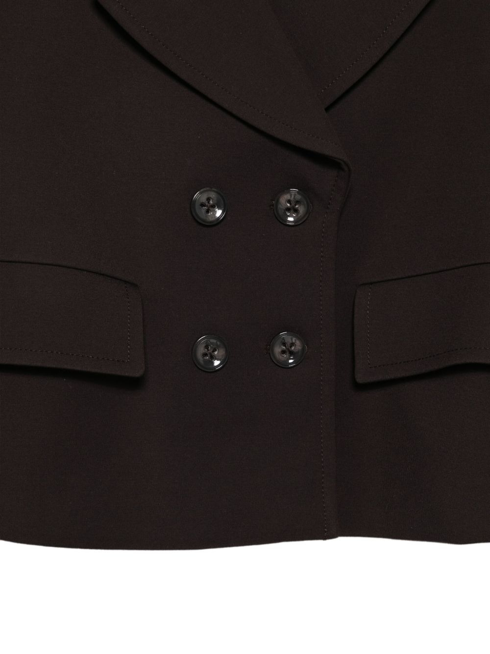 double-breasted cropped jacket - 3