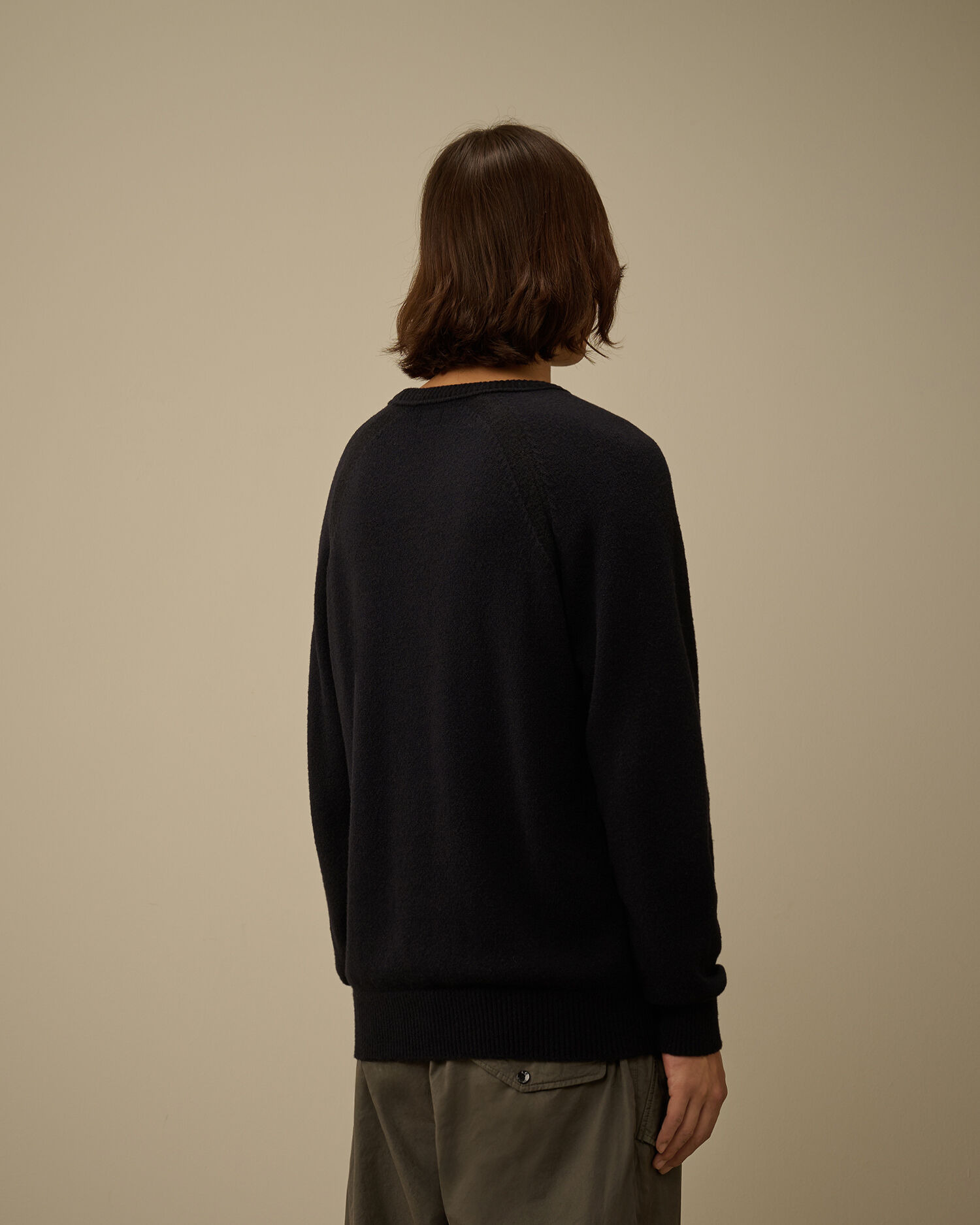 Fleece Knit Crewneck Sweater - 4