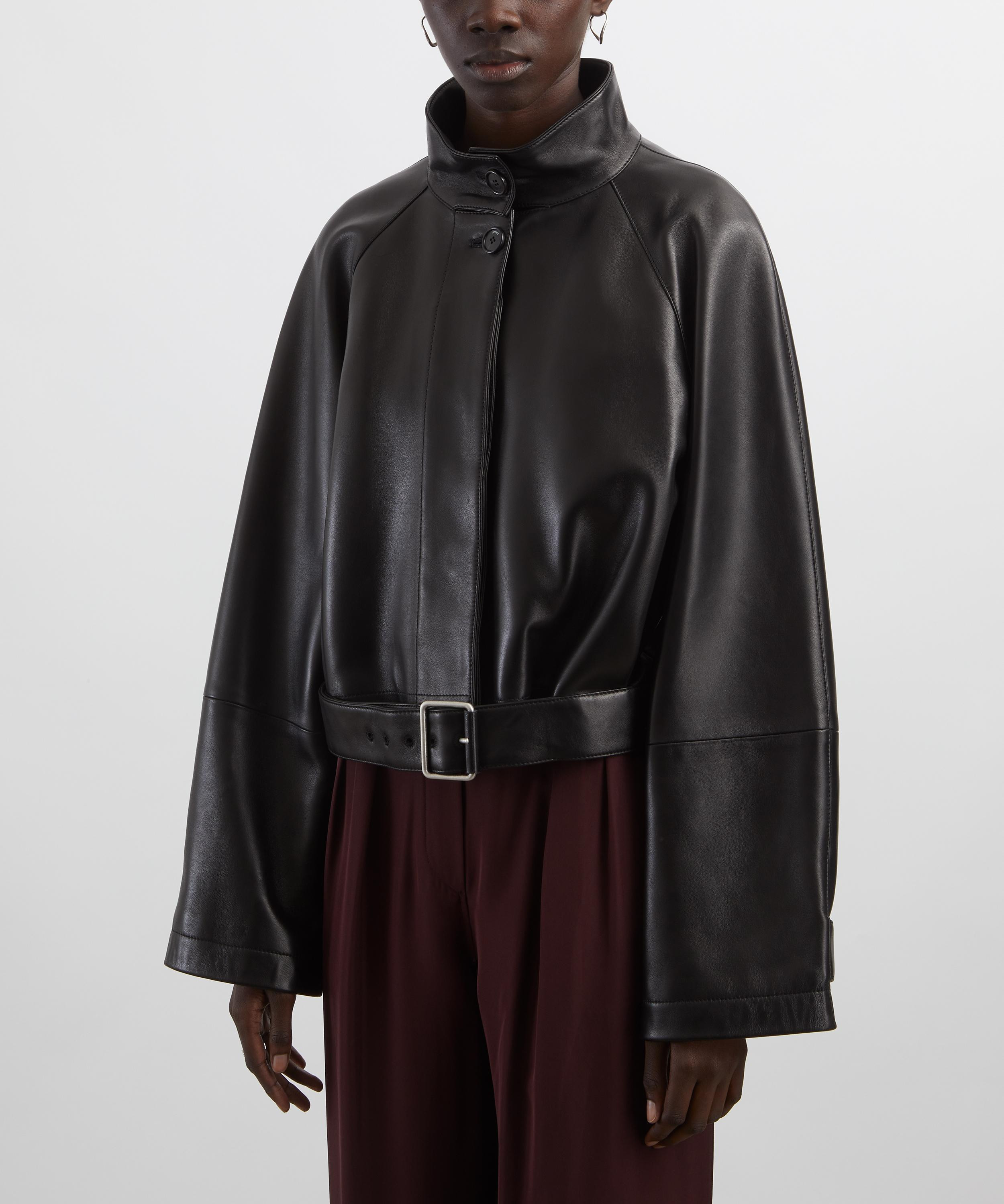 Short Nappa Lambskin Trench Jacket - 3