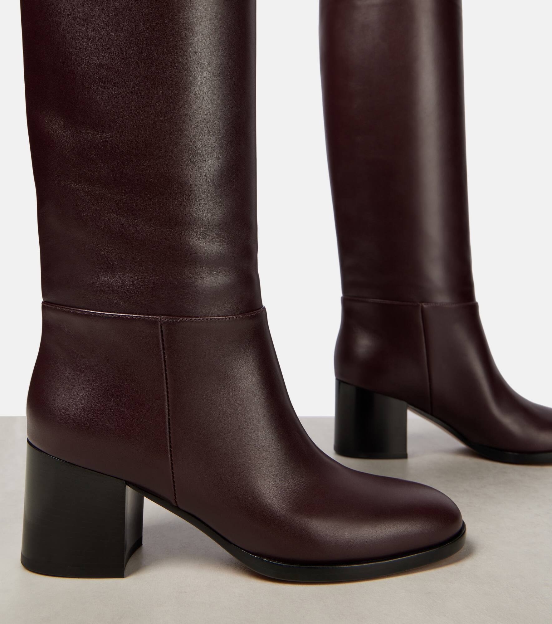 Santiago leather knee-high boots - 5