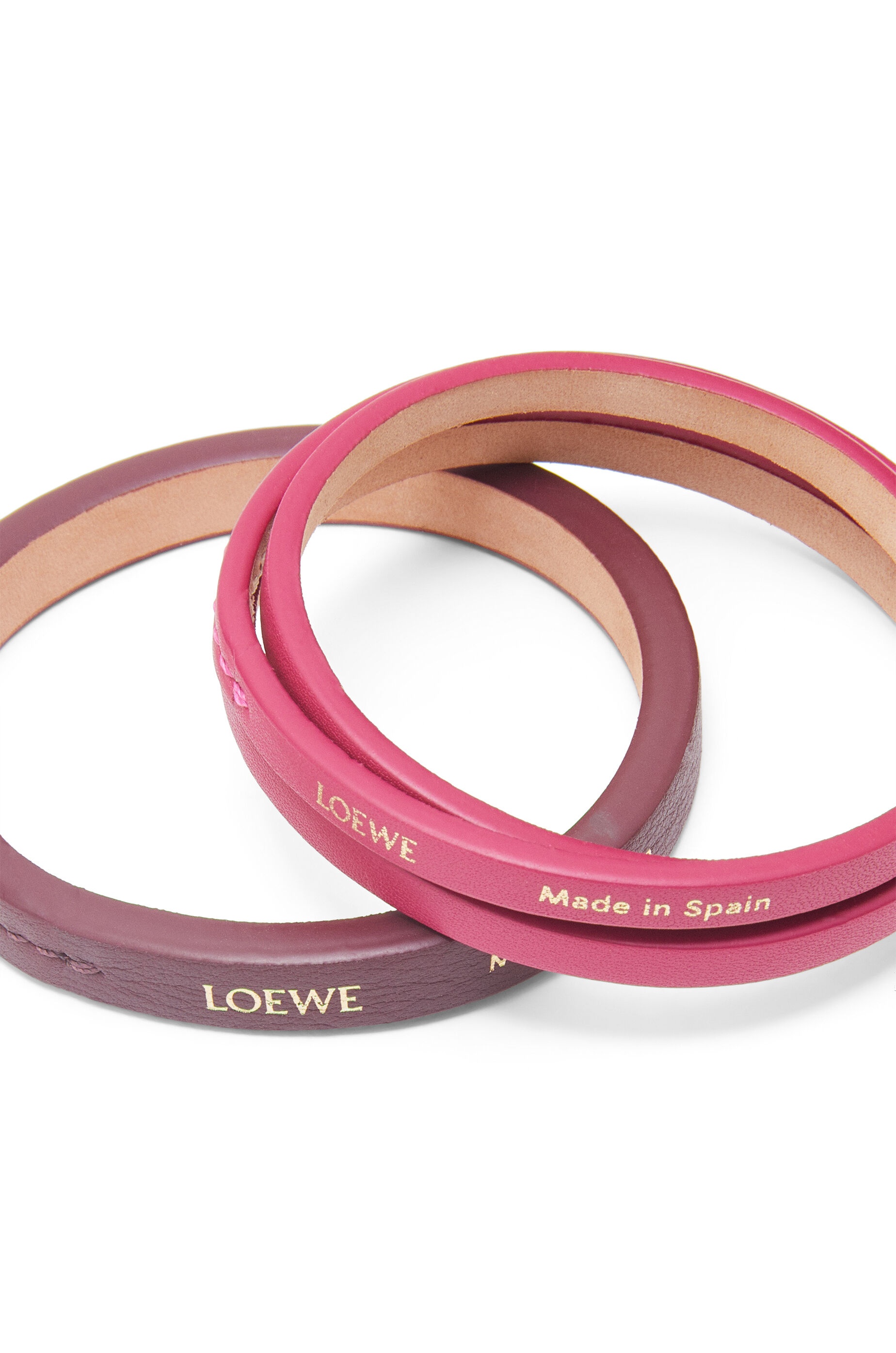 Double bangle set in classic calfskin - 3