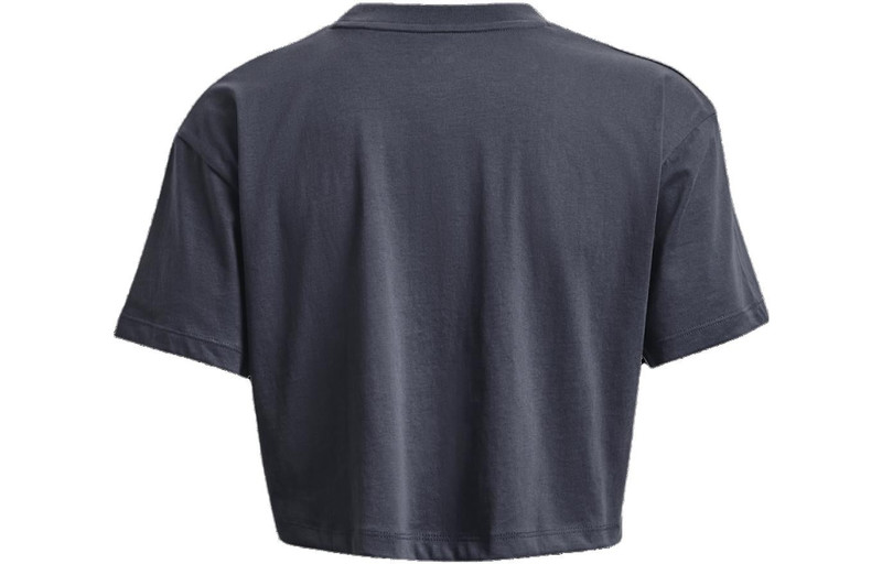 Under Armour (WMNS) Under Armour Branded Logo Crop T-shirt 'Storm Grey' 1376751-044 outlook