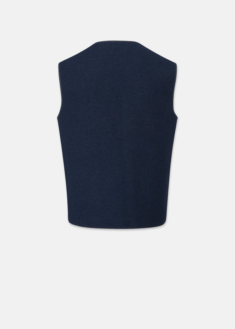 GLOVERALL Men's Renewed Works Vest Navy outlook