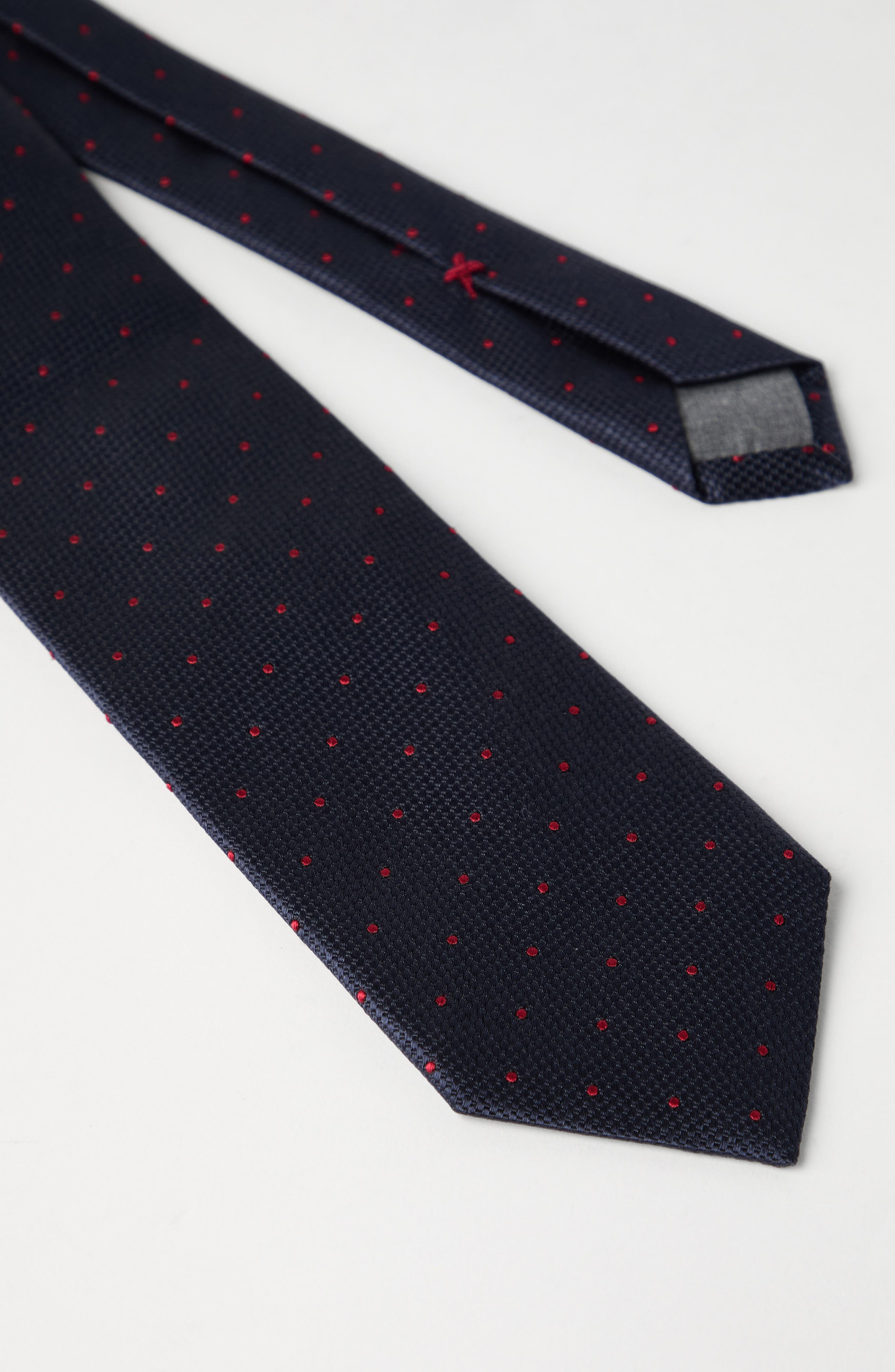 Brunello Cucinelli Spotted silk tie in Blue at Nordstrom - 3