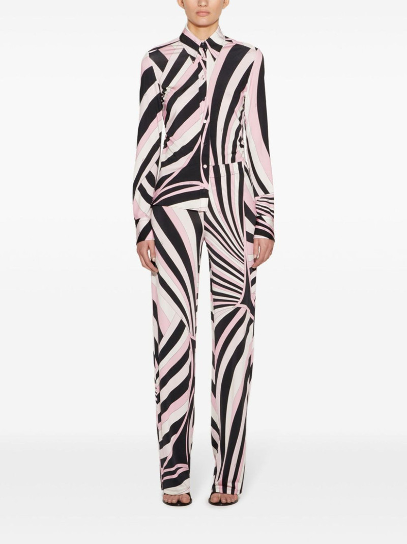PUCCI iride-print straight-leg trousers outlook