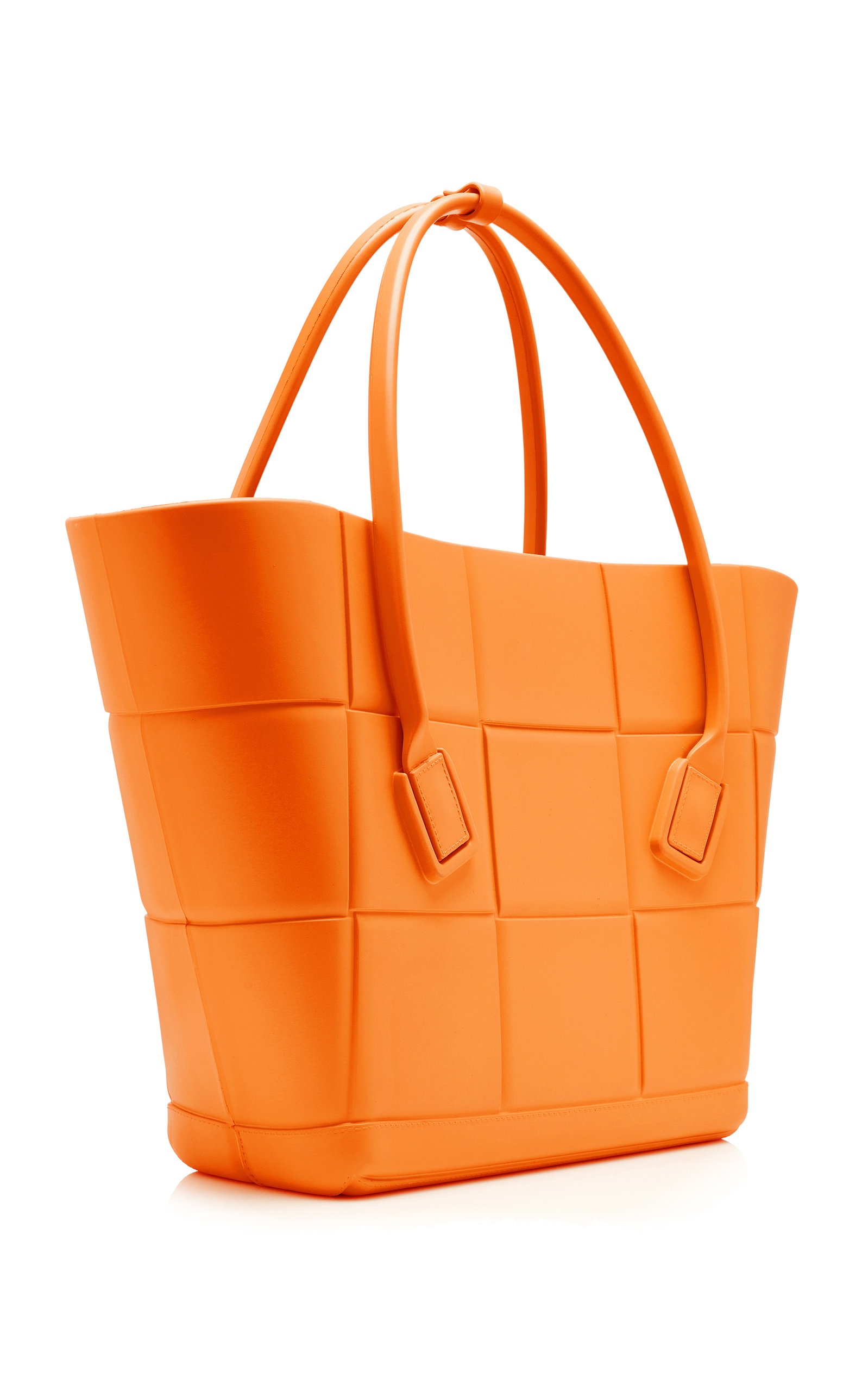 Medium Arco Rubber Shopping Bag orange - 2