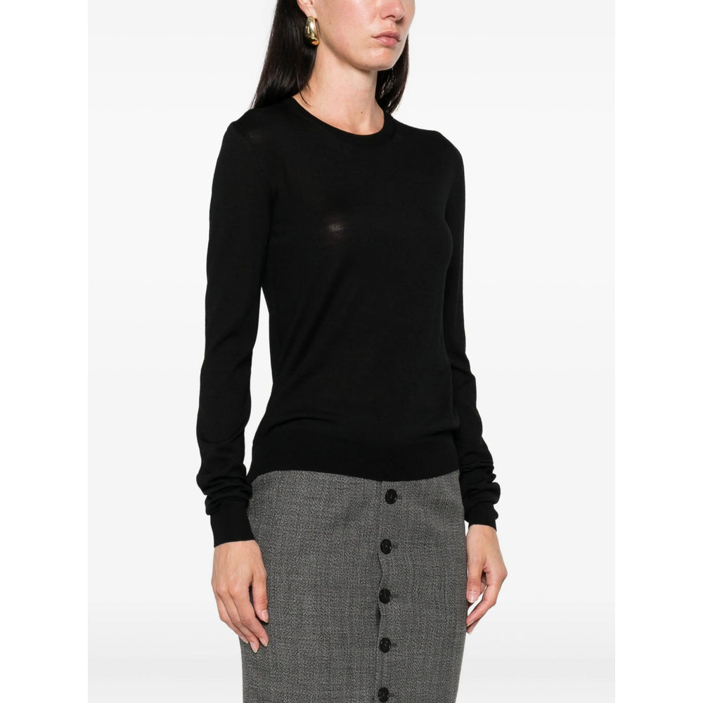 Saint Laurent Black Tops - Sweatshirts Women - 4