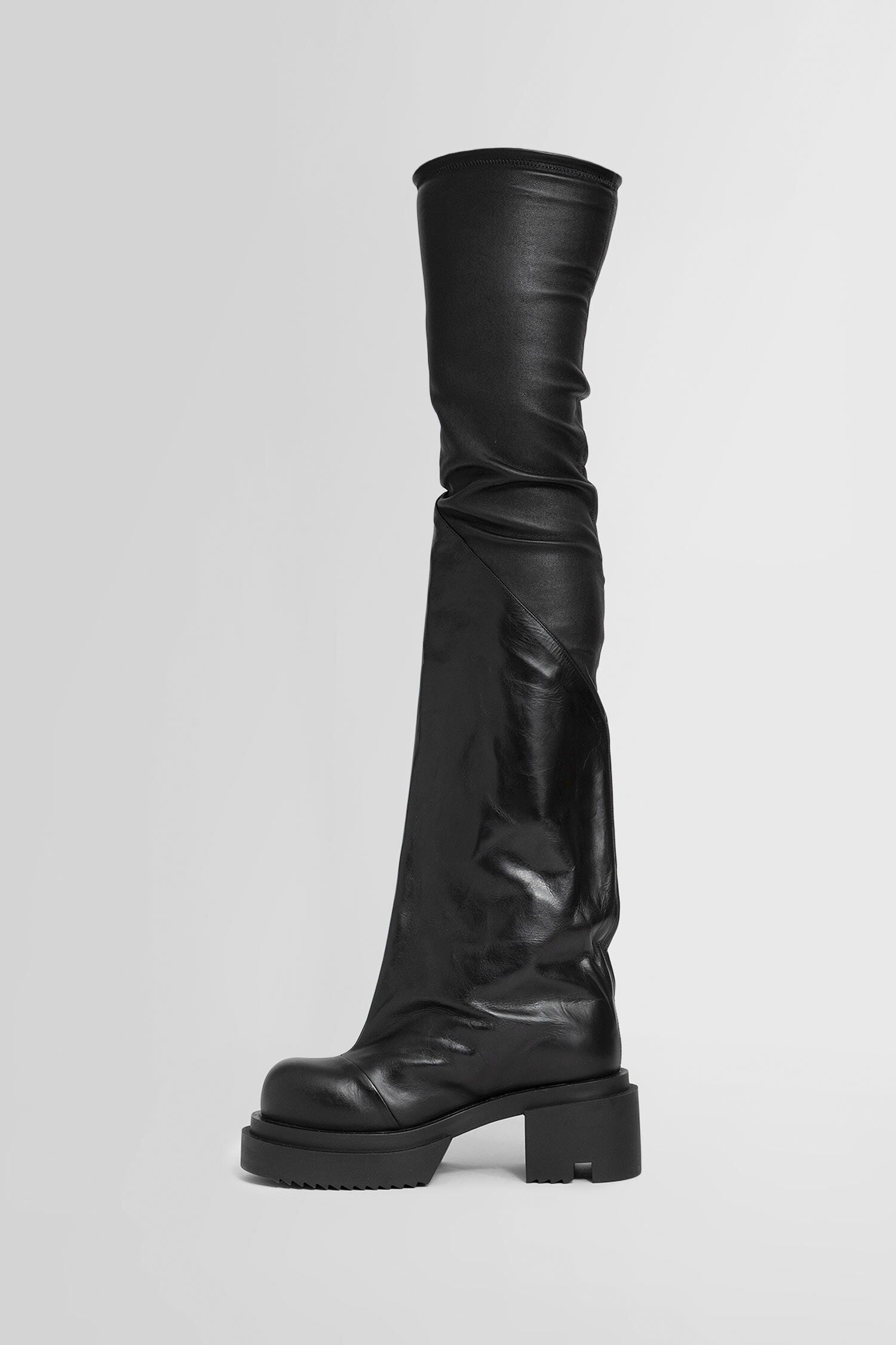 RICK OWENS WOMAN BLACK BOOTS - 4