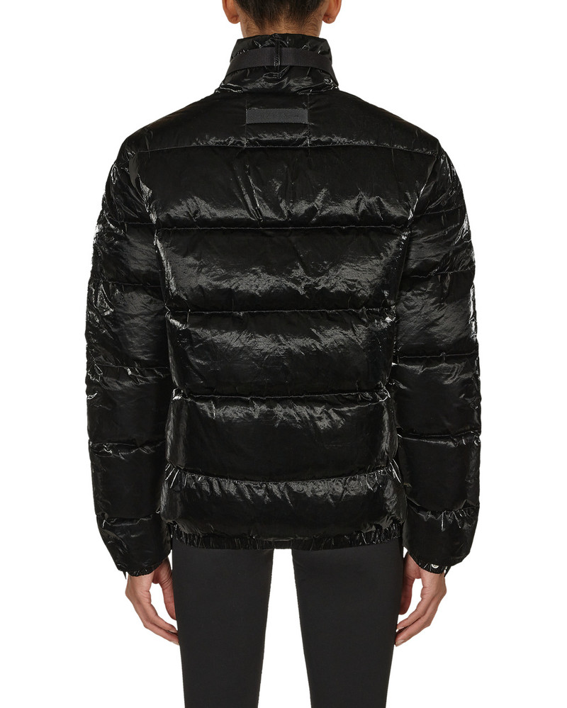 PUFFER COAT W SILVER BUCKLE 9