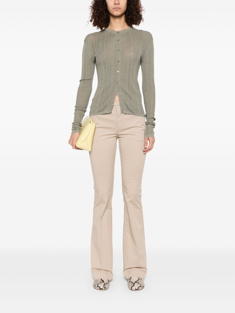 crew-neck cardigan - 2