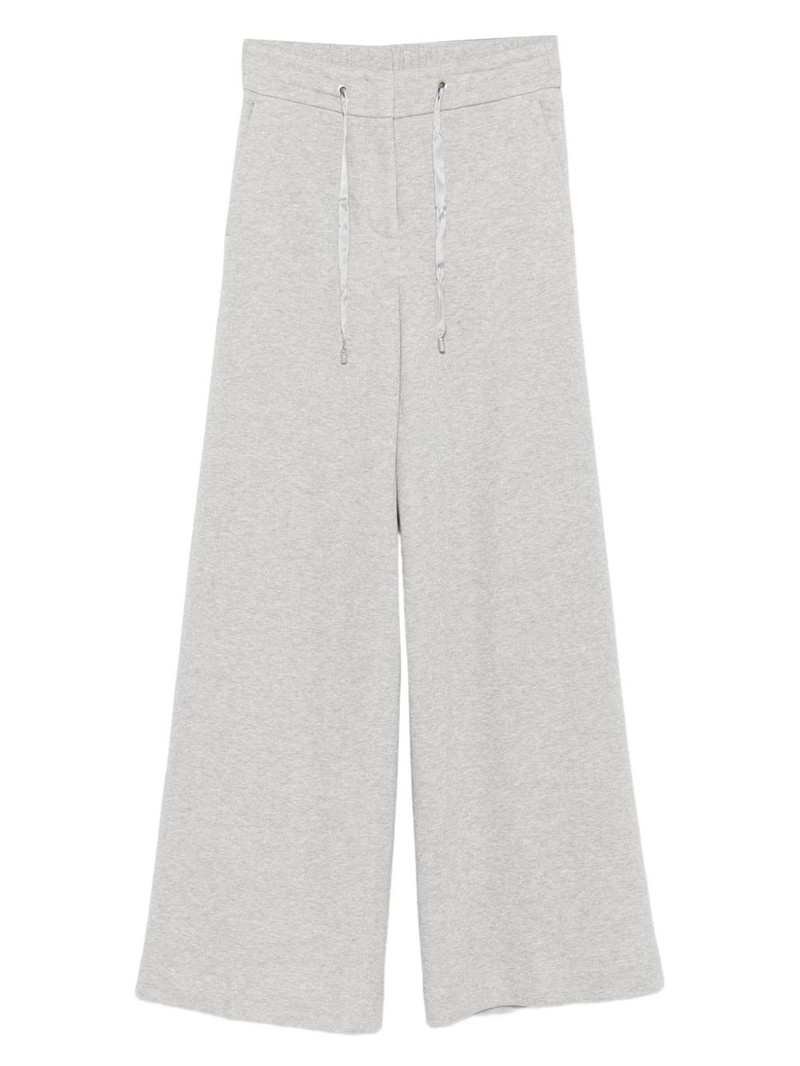 drawstring-waist wide-leg trousers 1