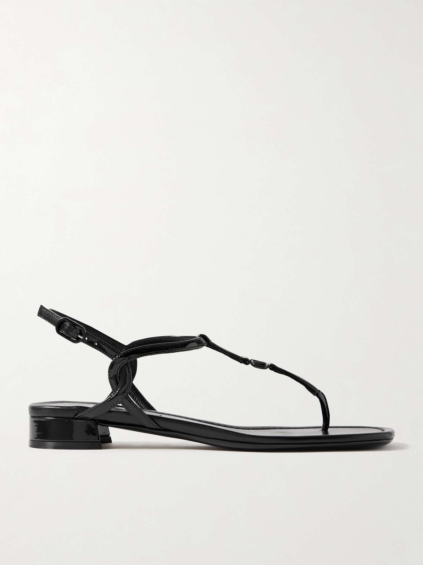 VLOGO patent-leather sandals - 1