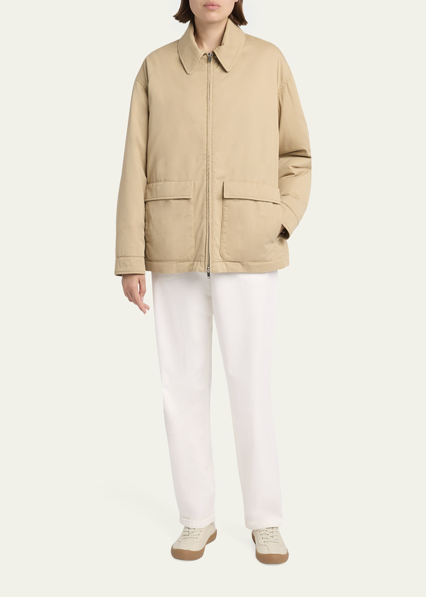 Aurelius Cotton-Cashmere Zip Jacket - 2