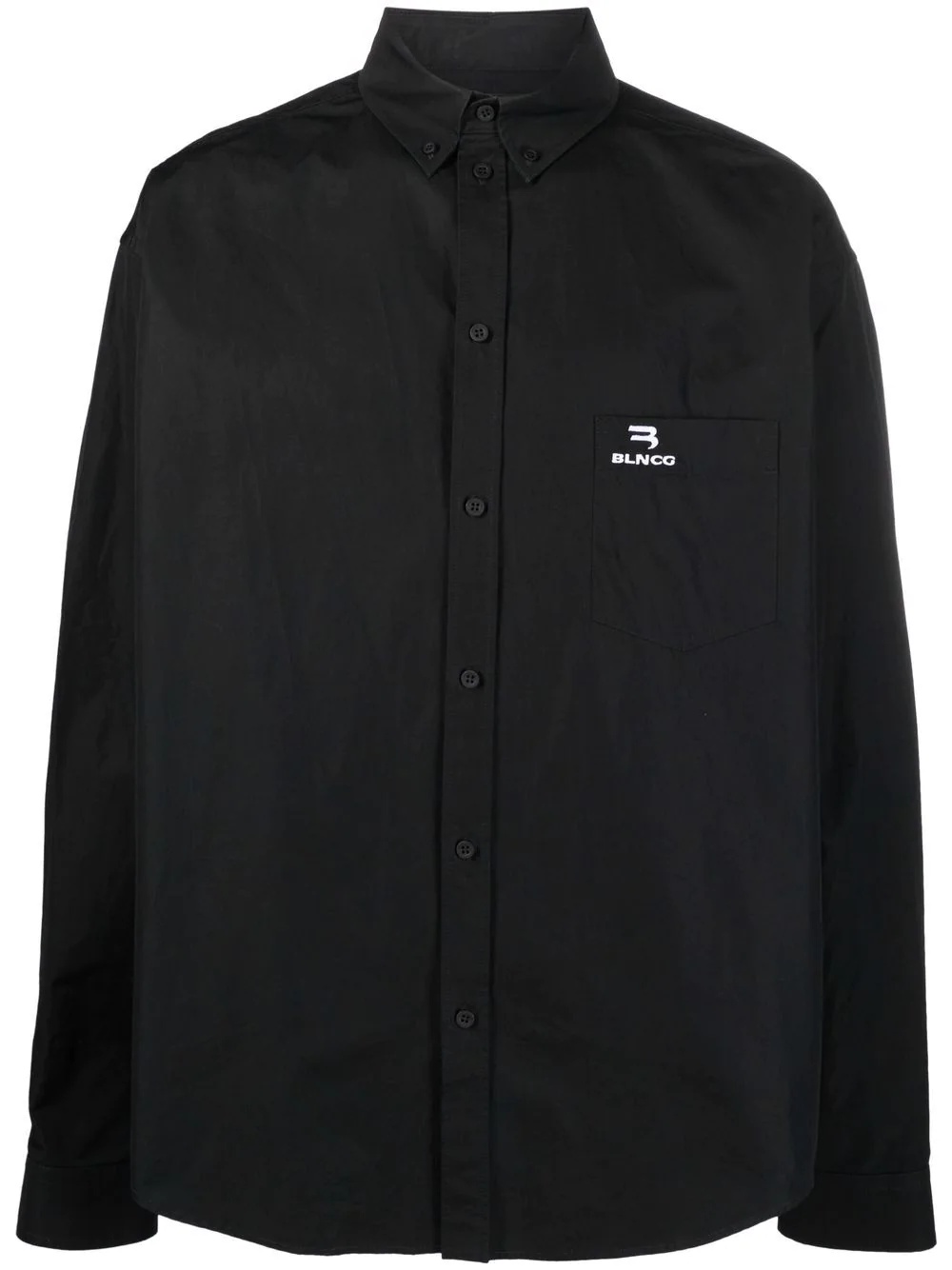 Large Fit logo-embroidered shirt - 1