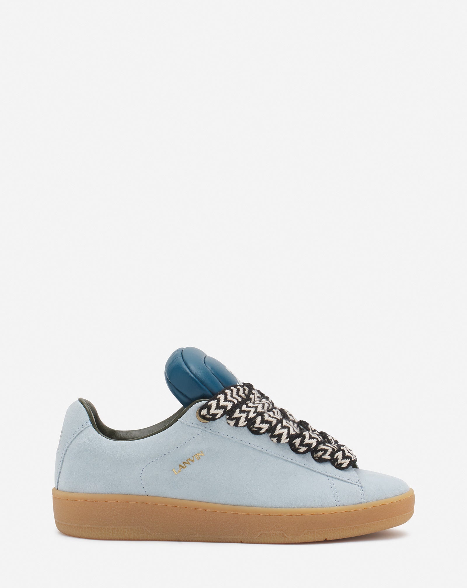 LANVIN X FUTURE HYPER CURB SNEAKERS IN LEATHER AND SUEDE FOR WOMEN - 1