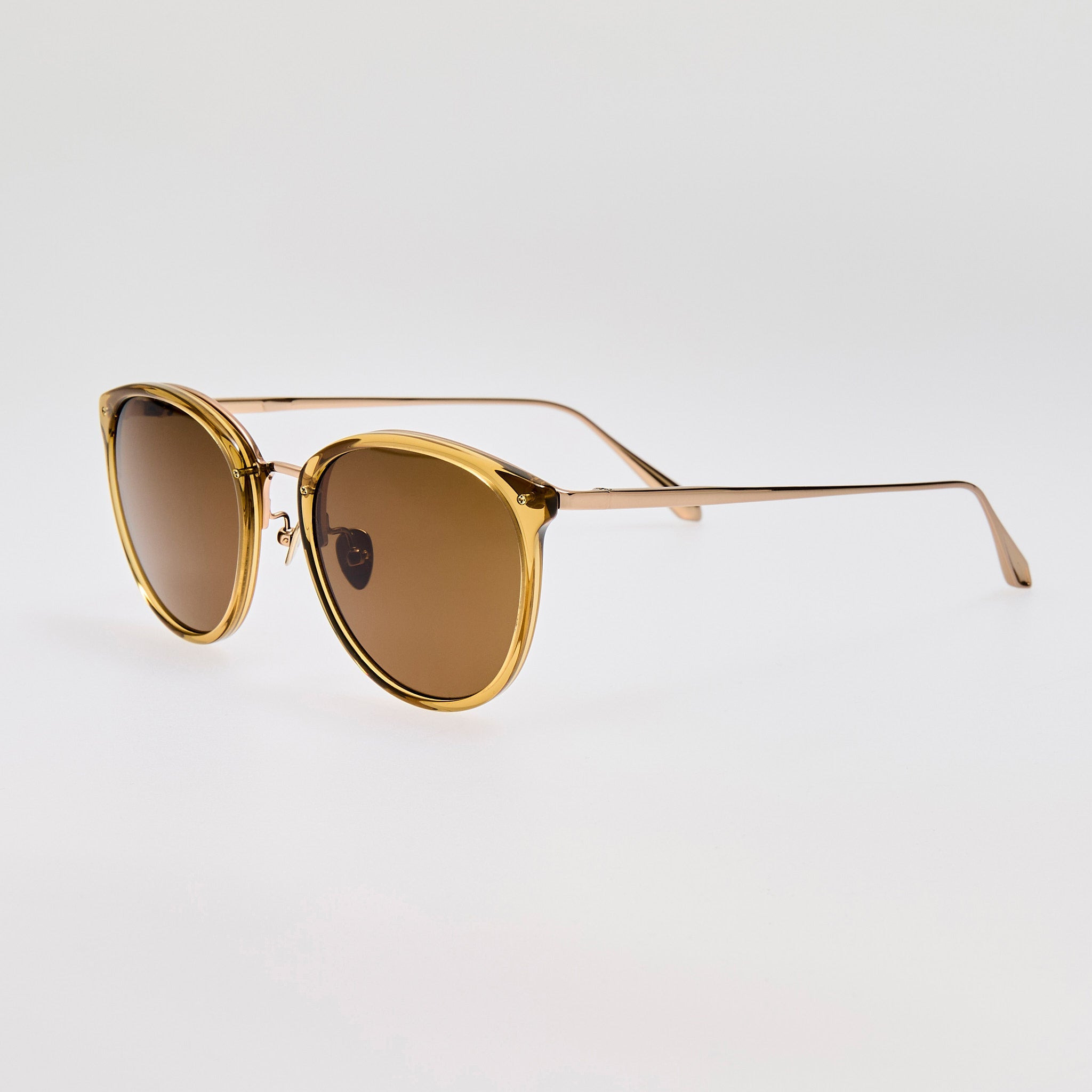 Calthorpe Sunglasses in Khaki and Gold - 2