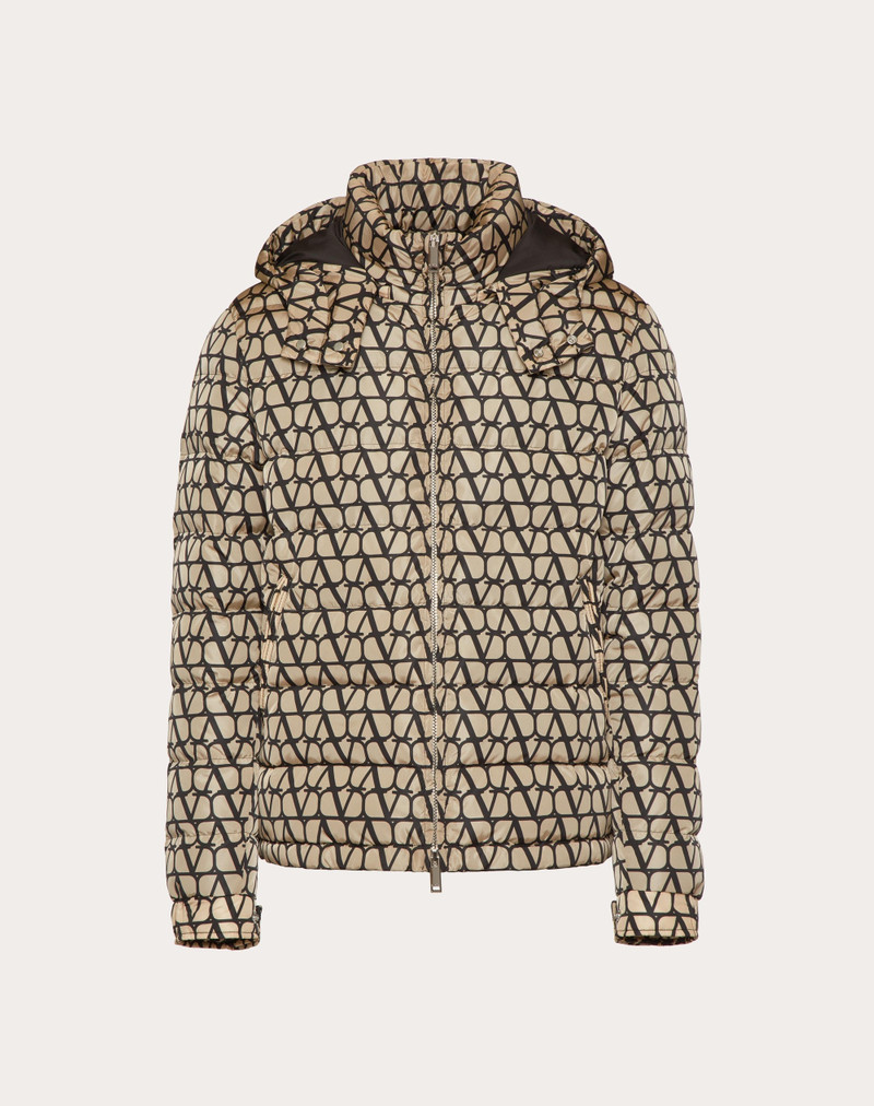 NYLON DOWN JACKET WITH TOILE ICONOGRAPHE PRINT - 1