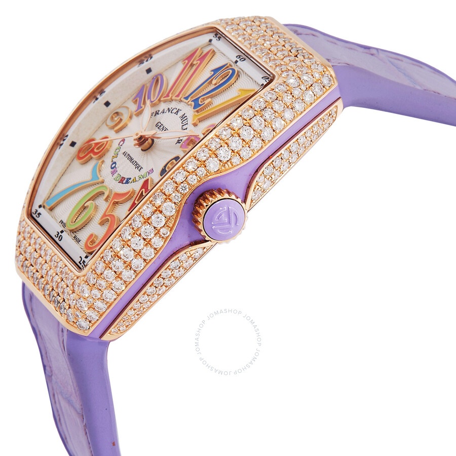 Franck Muller Vanguard Automatic Diamond Silver Dial Ladies Watch V 32 SC AT FO D COL DR 5N VL 5N - 2