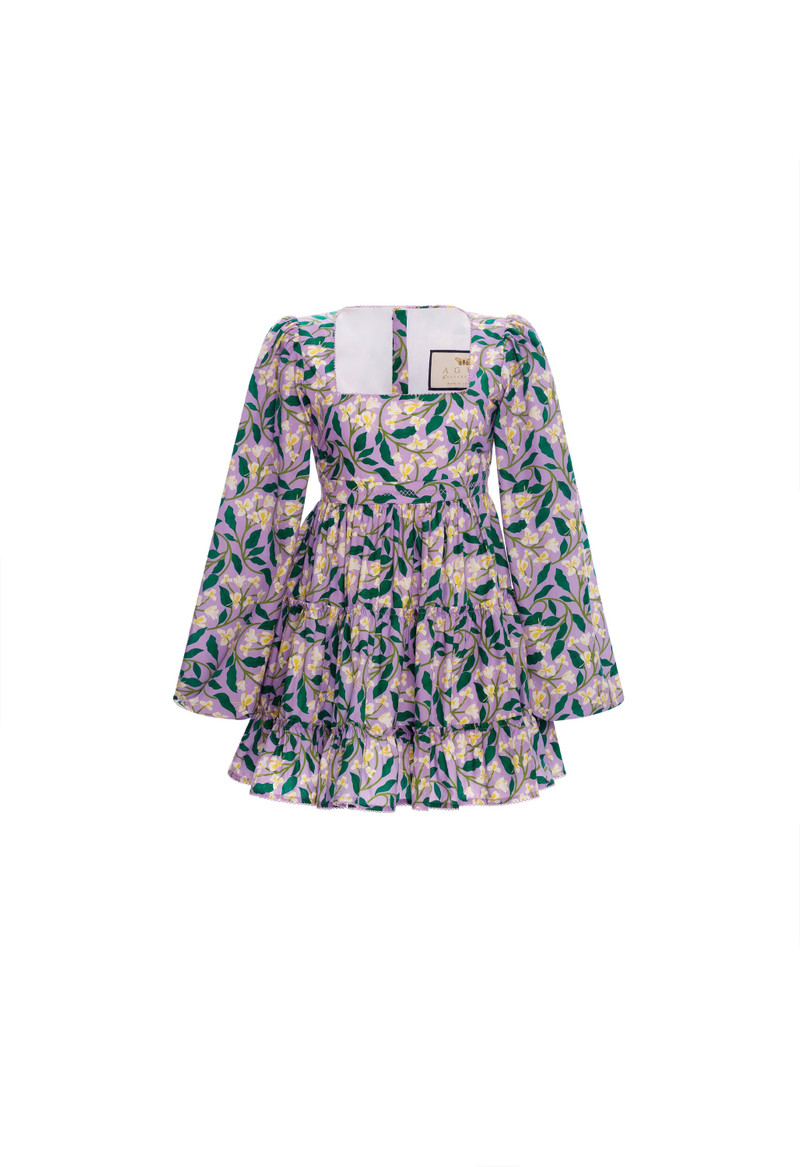 Avena Dos Gardenias Lila Mini Dress 1