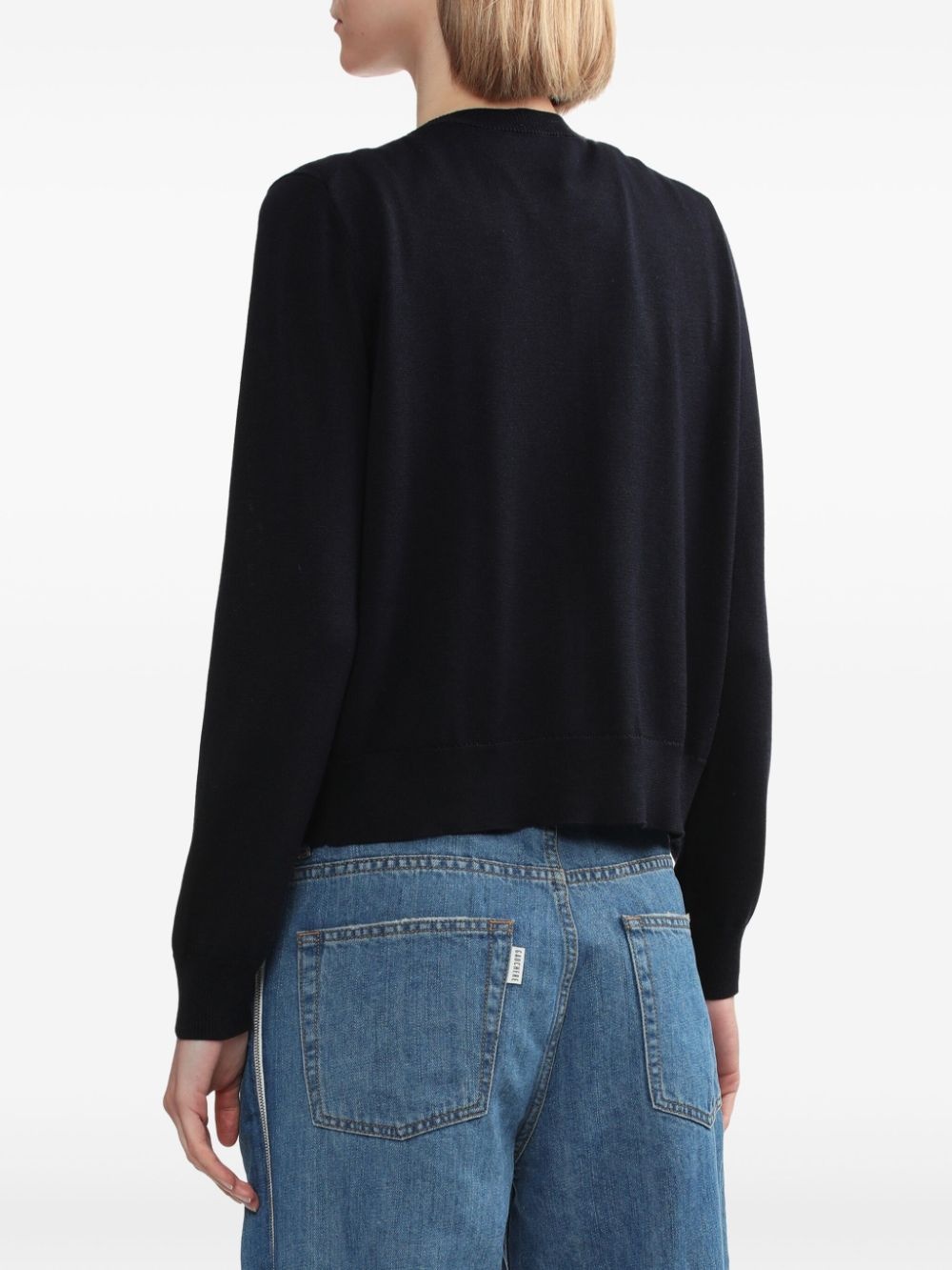 floral-embroidered silk-cashmere cardigan - 4