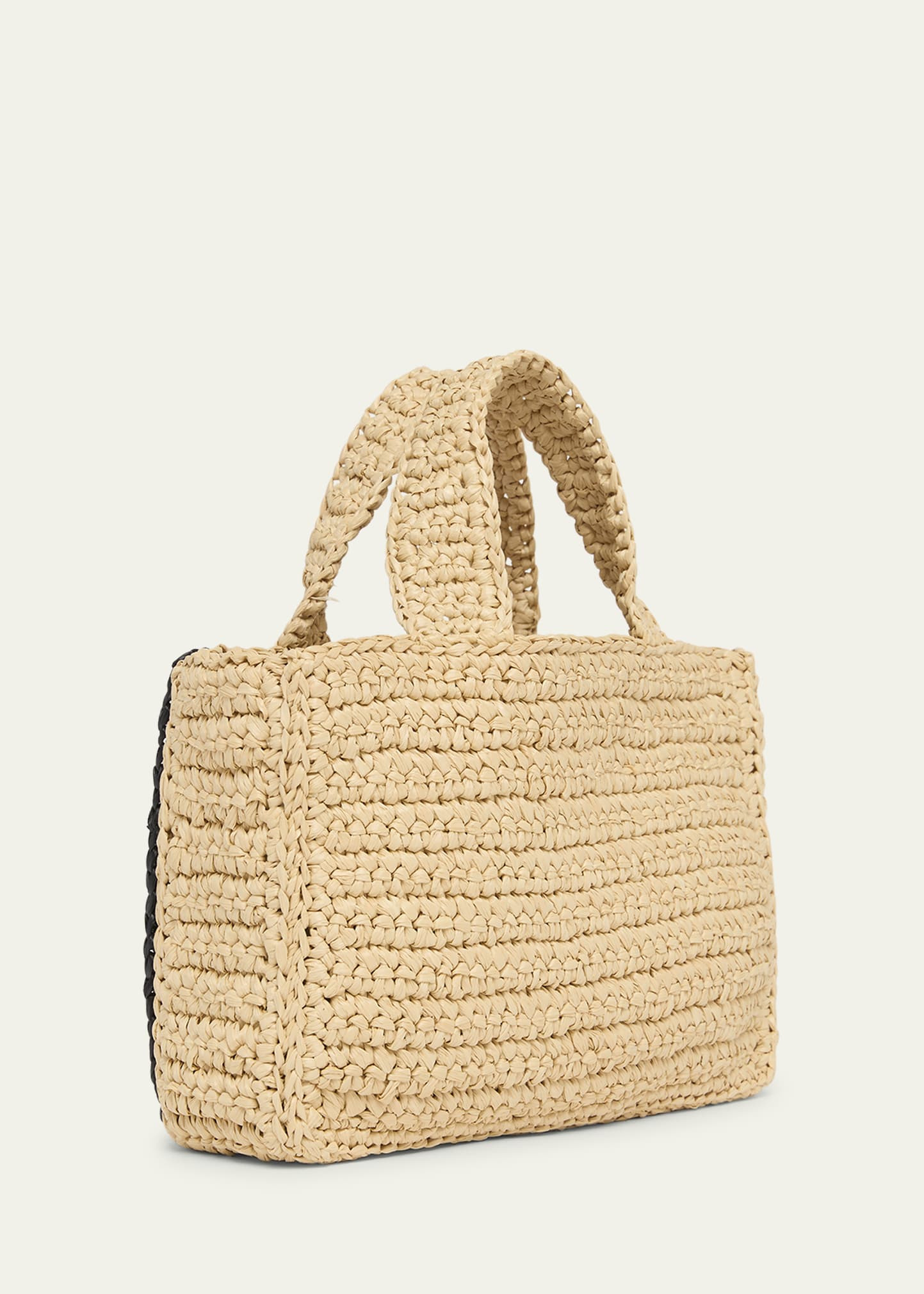 Viva Superstar Crochet Raffia Small Tote Bag - 3