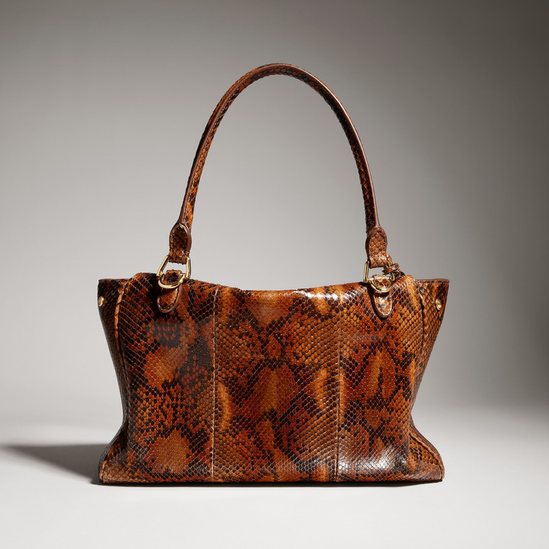 Paparazzo python medium top handle bag 7