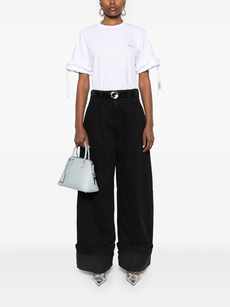 COPERNI logo-print ruffle-trim T-shirt outlook