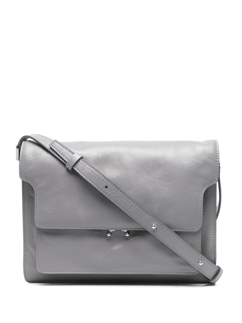 square leather shoulder bag - 1