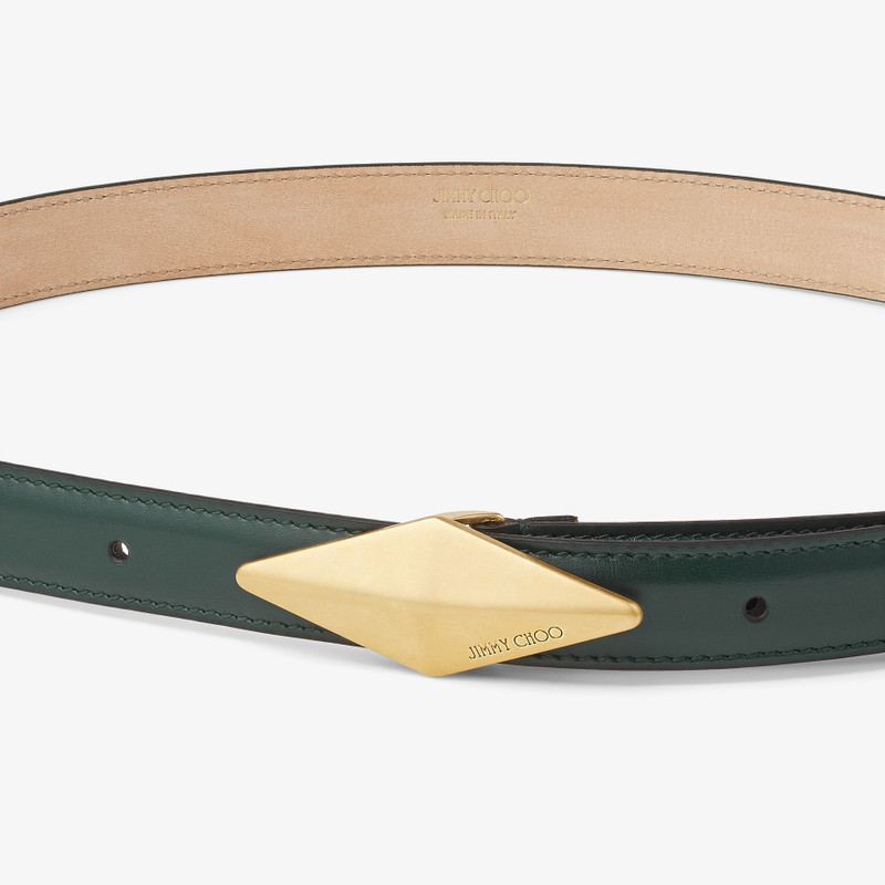 JIMMY CHOO Diamond Clasp Belt
Dark Green Calf Leather Clasp Belt outlook
