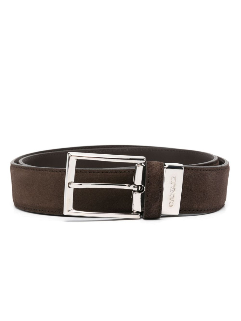 Canali suede belt outlook