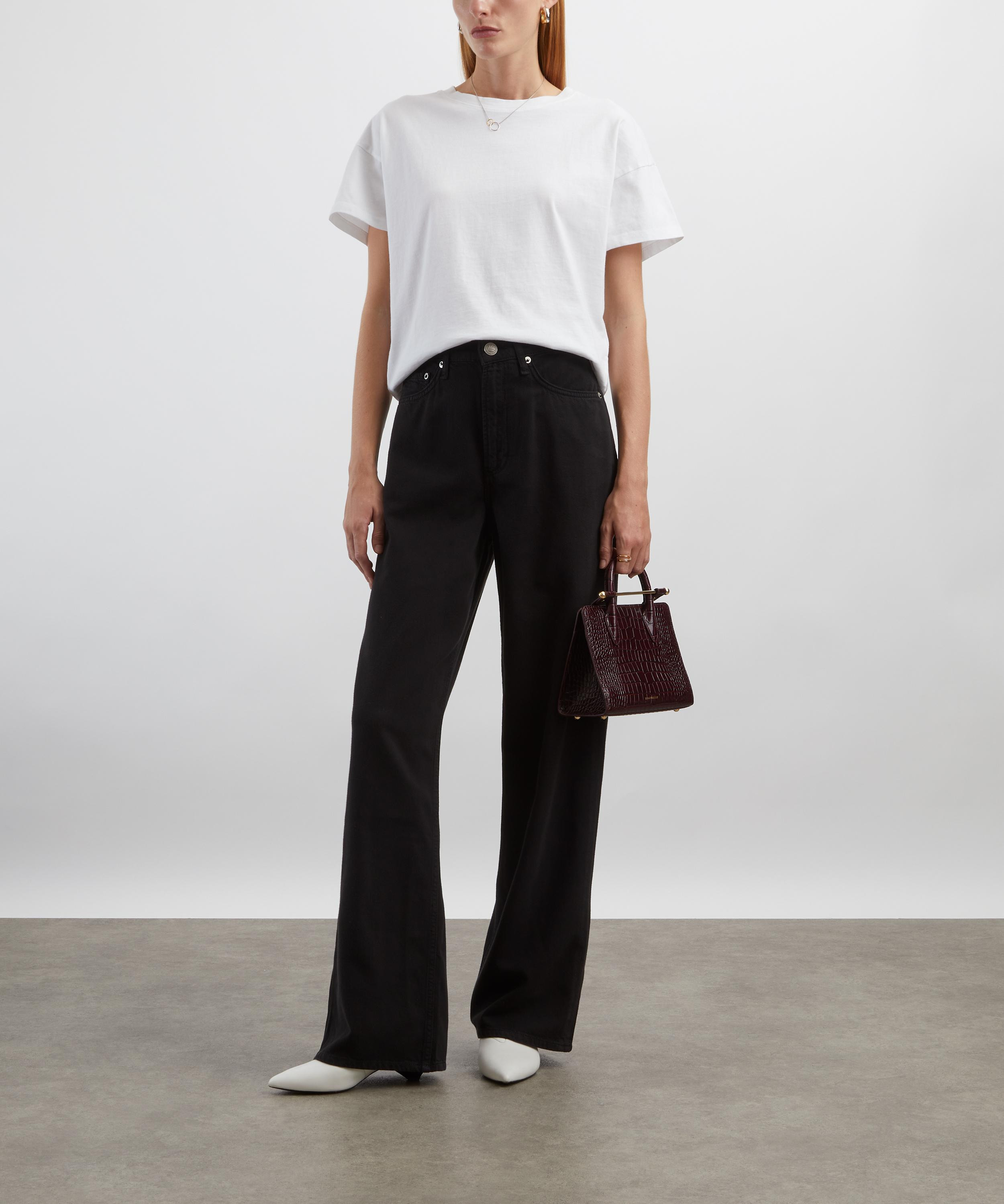 Featherweight Logan Wide-Leg Jeans in Black - 2