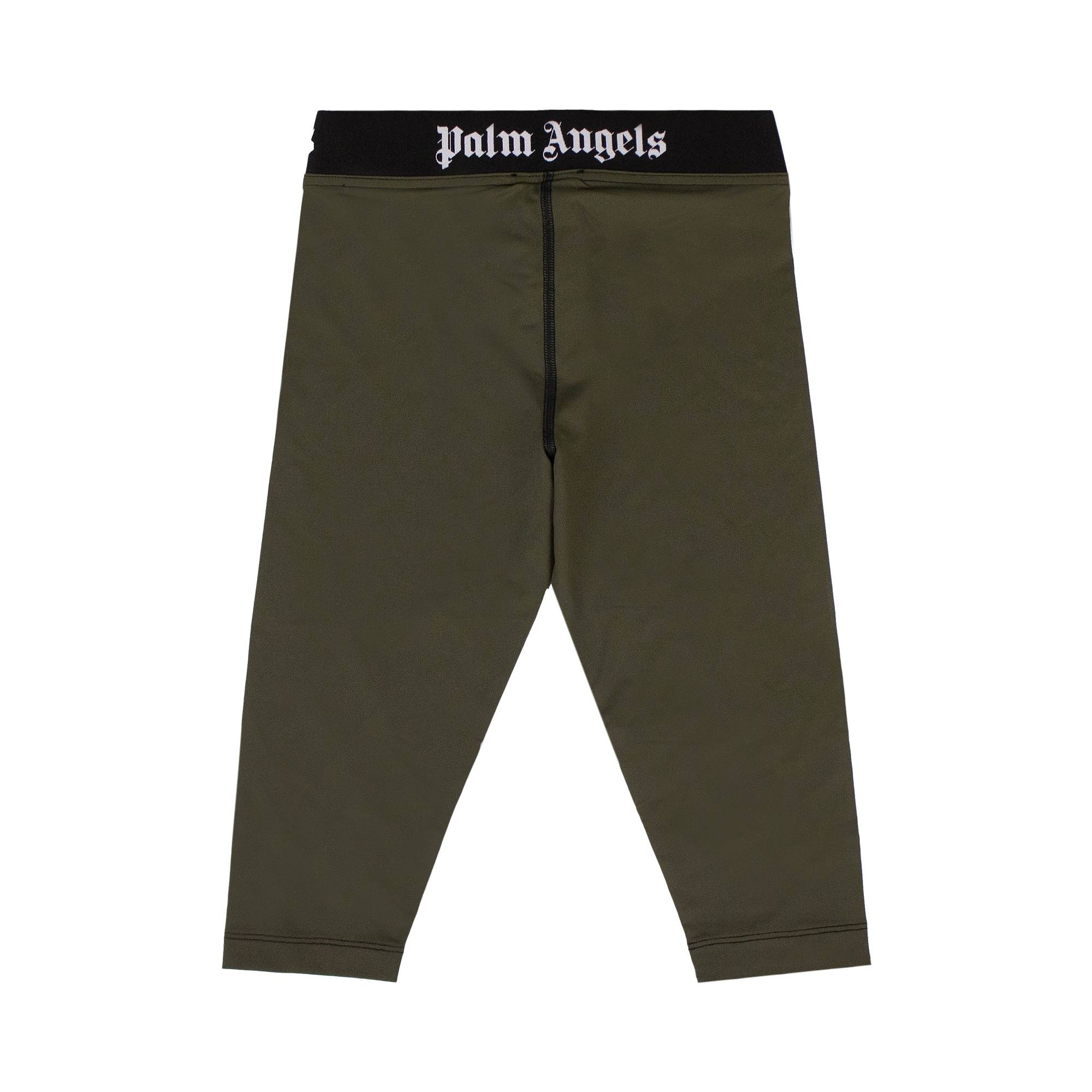 Palm Angels Knee Length Cyclist Leggings 'Military Green' - 2