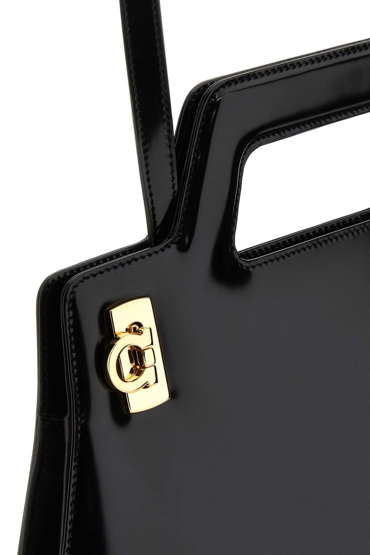 Black leather Wanda M handbag - 4
