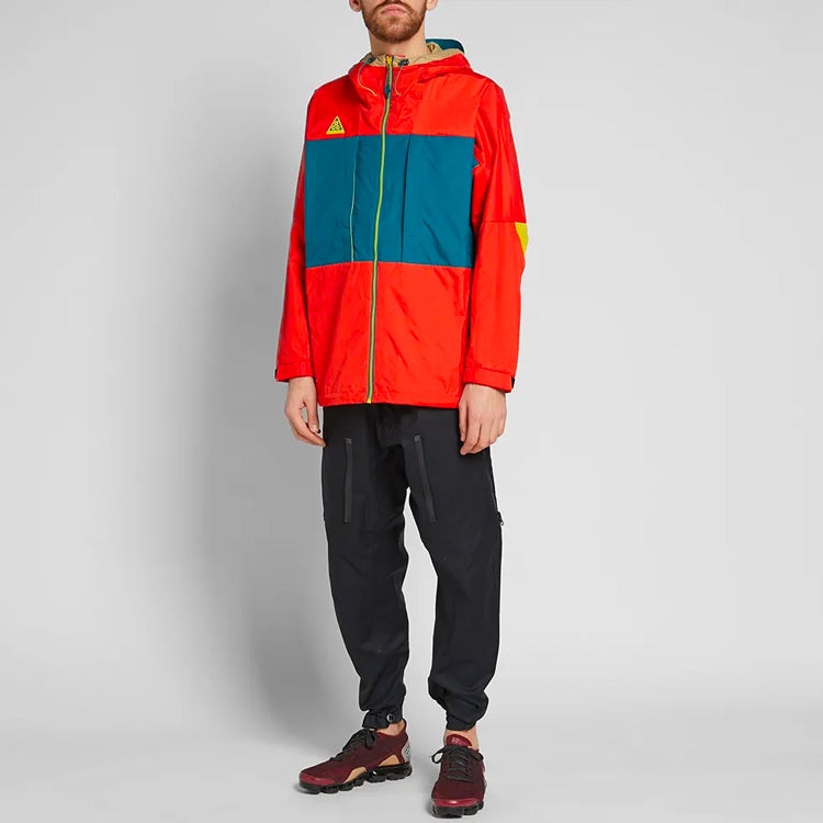 Nike ACG Anorak 'Habanero Red Geode Teal Parachute Beige' AQ2294-634 - 2