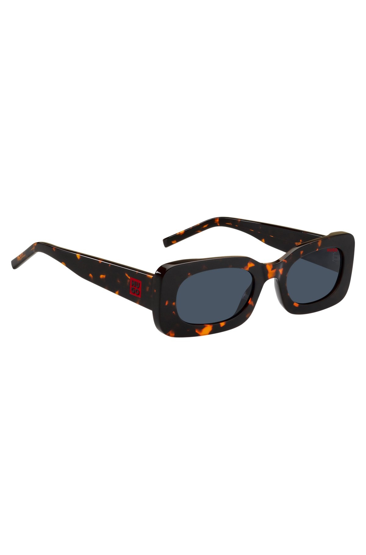 HAVANA-ACETATE SUNGLASSES WITH BRANDED STRAP - 4