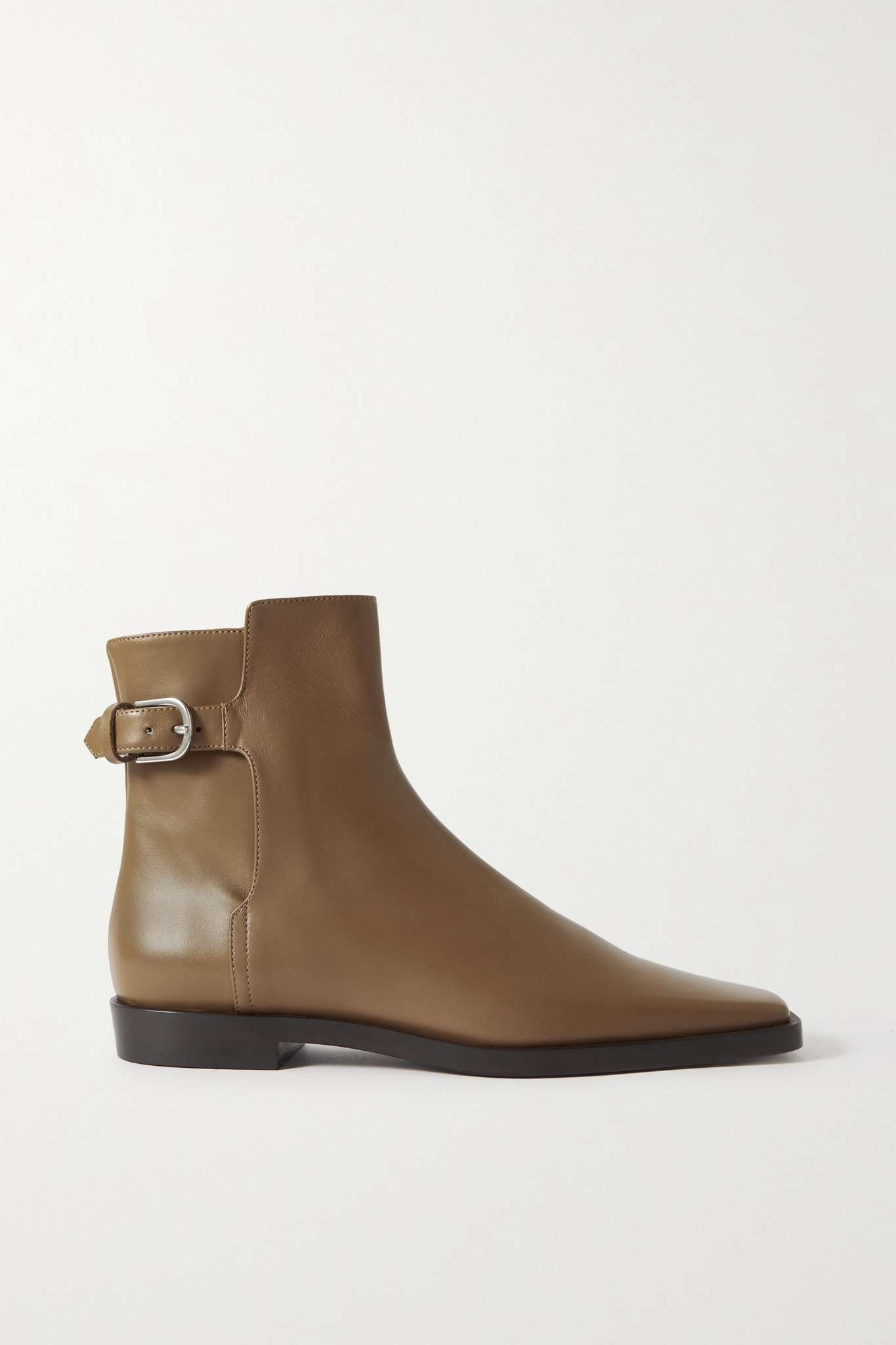 + NET SUSTAIN The Belted leather ankle boots - 1