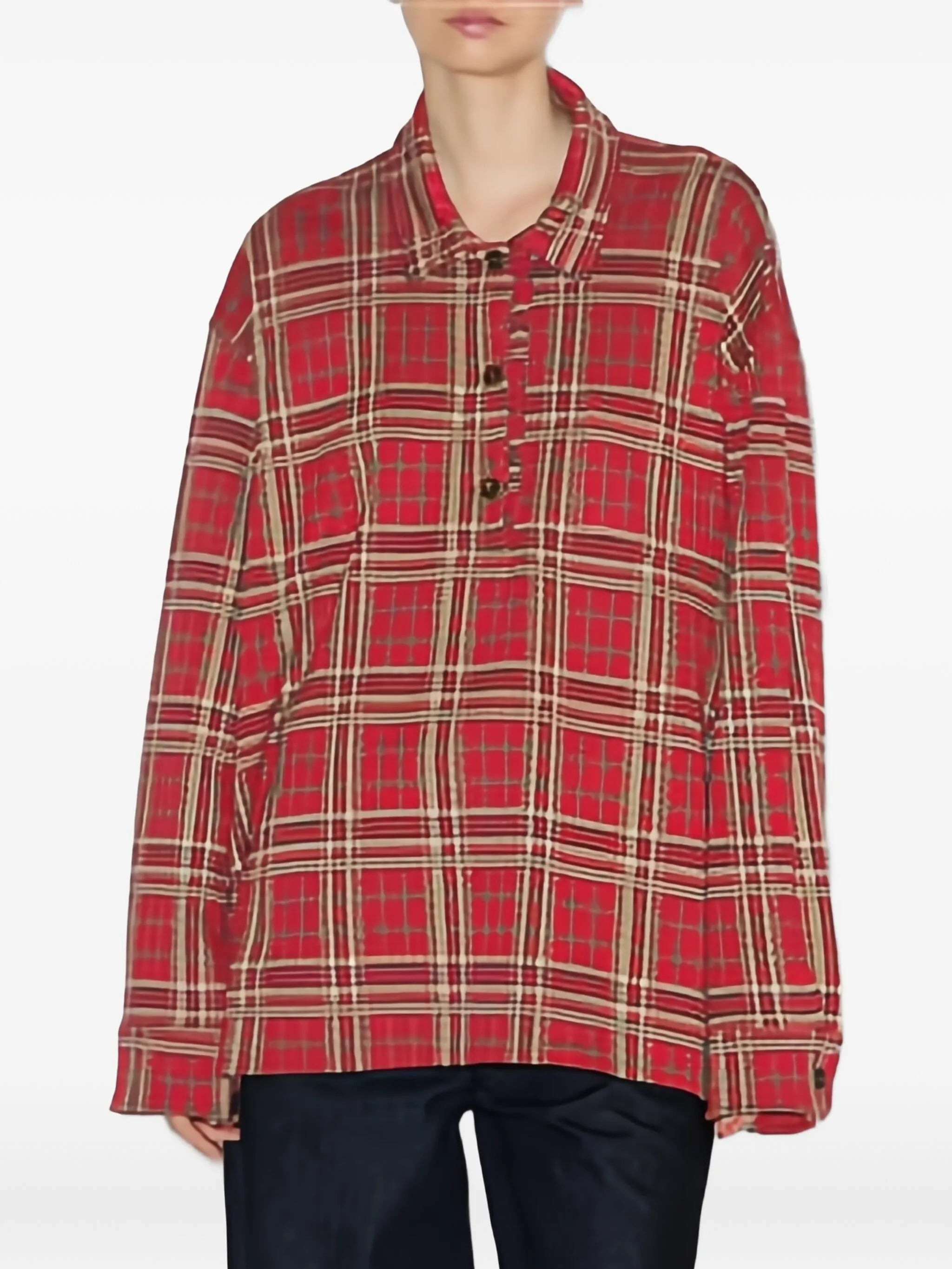 Bruna checked cotton shirt - 3
