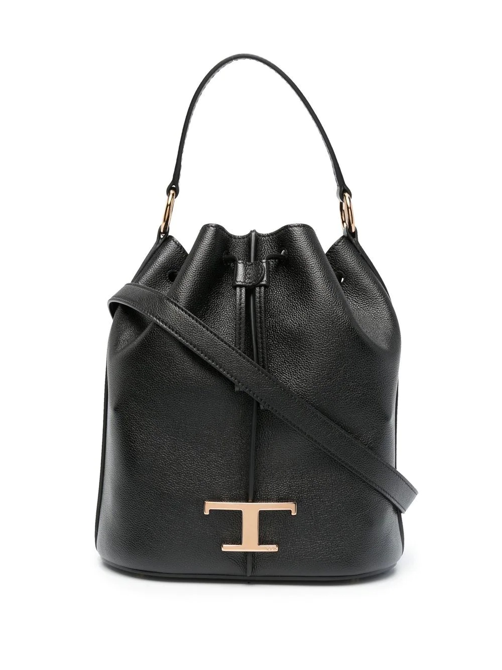 leather bucket bag - 1