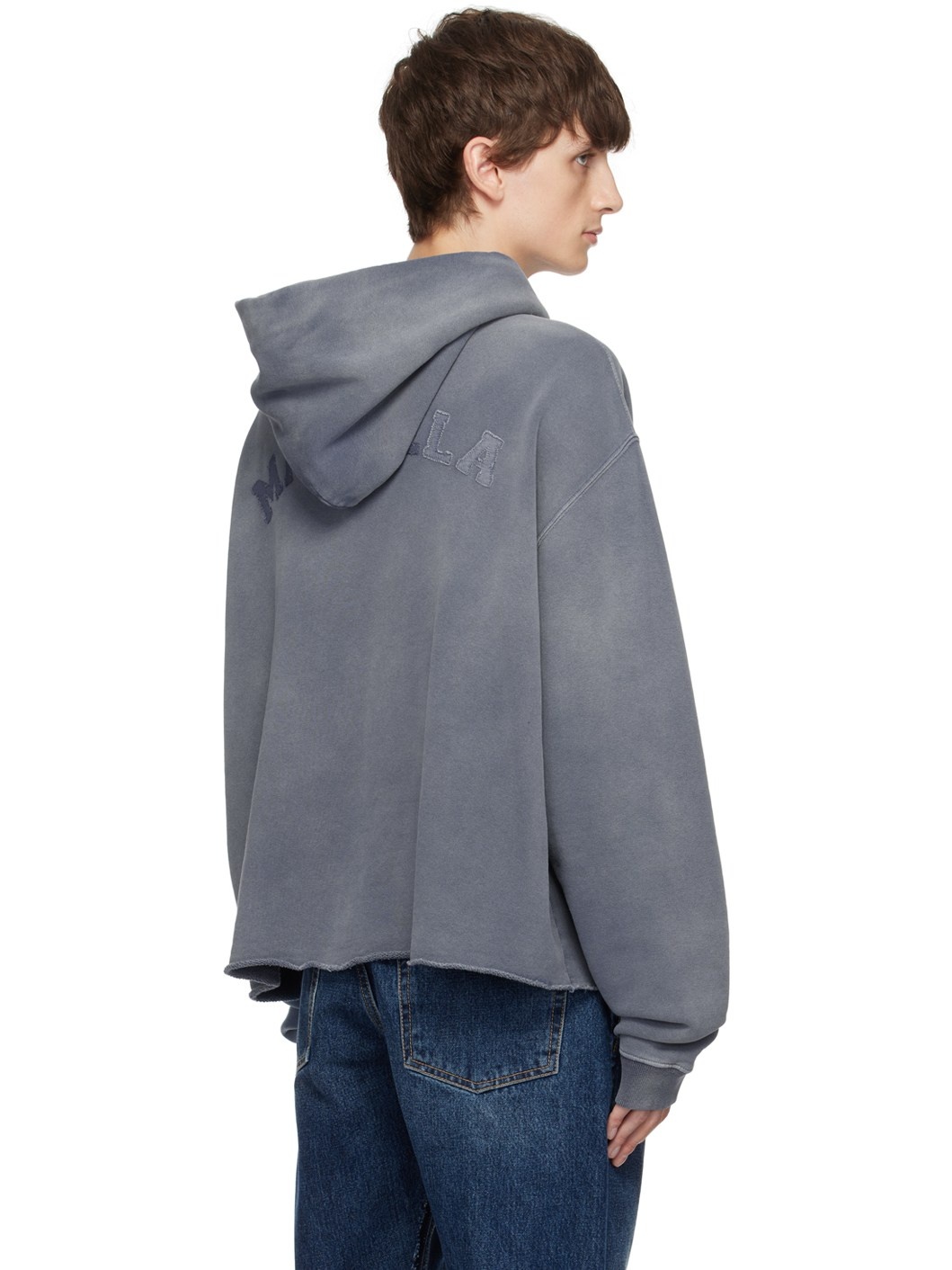 Blue Faded Hoodie - 3